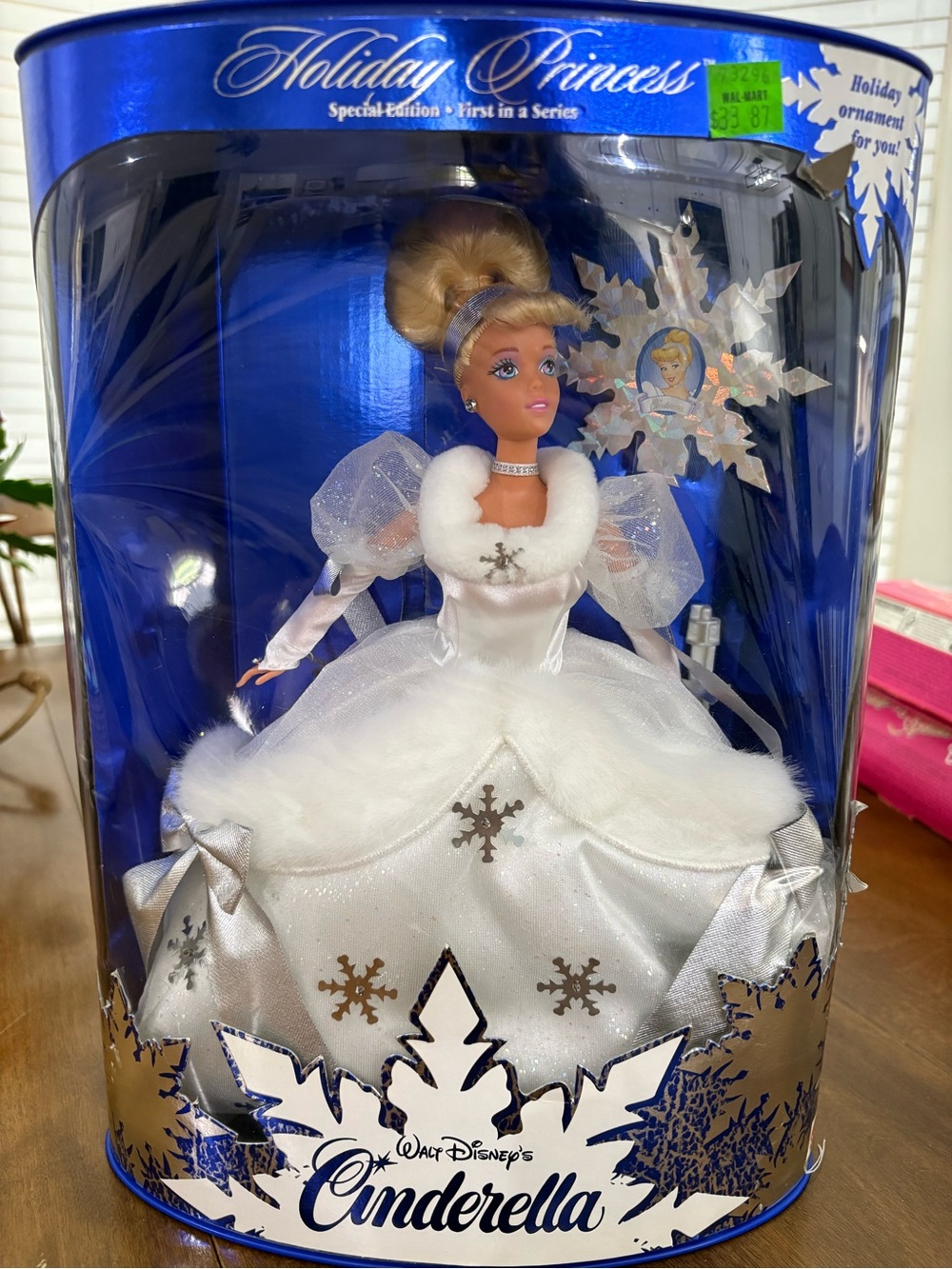Disney Cinderella Holiday Princess Doll — White & Silver Festive Gown